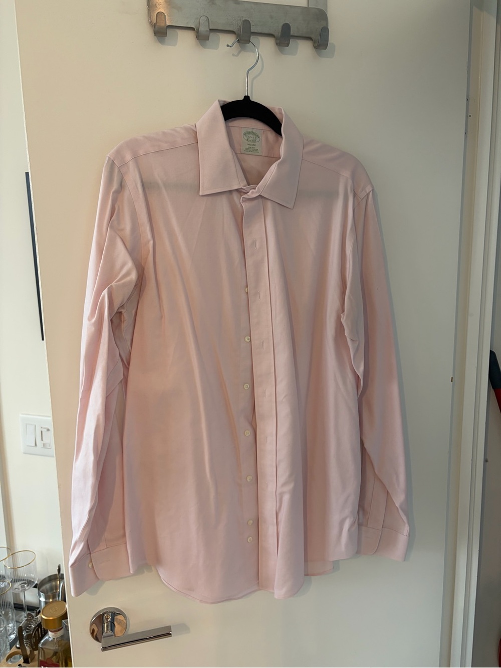 Brooks Brothers Men’s Light Pink Dress Shirt - Point Collar